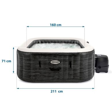 Intex, dmuchane jacuzzi z hydromasażem, SPA 4 osobowe