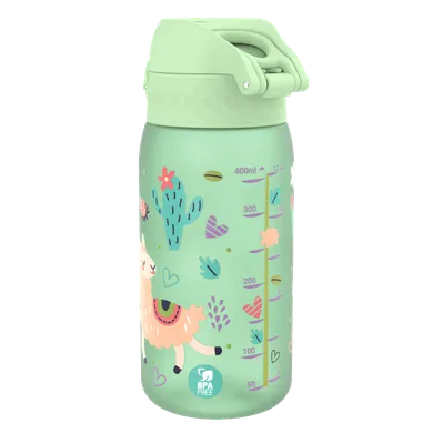 Ion8, Lama, bidon z ustnikiem, zielony, 350 ml