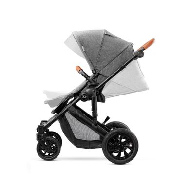 Kinderkraft, Prime, wózek wielofunkcyjny 3w1, szary
