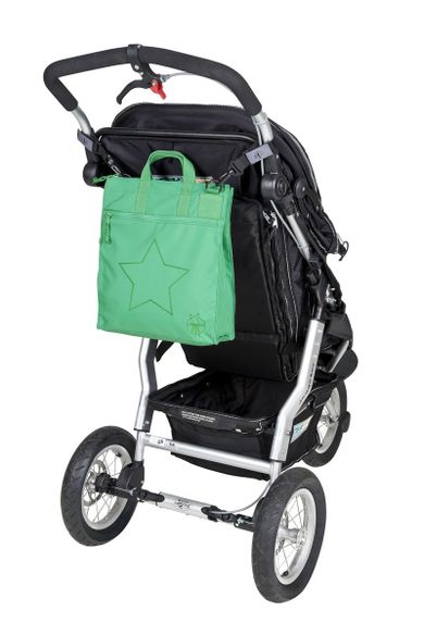 Lassig, Casual Label, Star deep green, torba do wózka