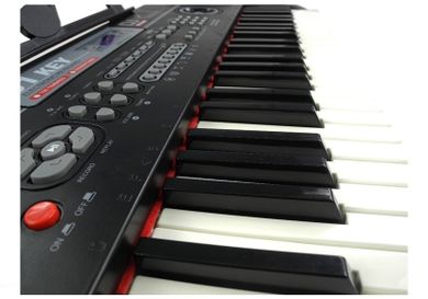Lean Toys, keyboard z mikrofonem, różowy