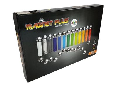 Lean Toys, Magnestix, klocki magnetyczne, 560 elementów