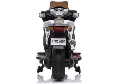 Lean Toys, Motor, pojazd na akumulator, biały