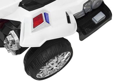 Lean Toys, Motor, pojazd na akumulator, biały