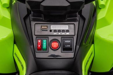 Lean Toys, Quad, pojazd na akumulator, zielony