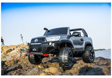 Lean Toys, Toyota Hilux, pojazd na akumulator, biały