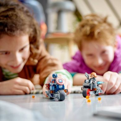 LEGO Marvel, Motocykle Czarnej Wdowy i Kapitana Ameryki, 76260