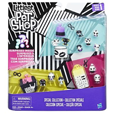 Littlest Pet Shop, Black&White, zestaw 13 zwierzaków