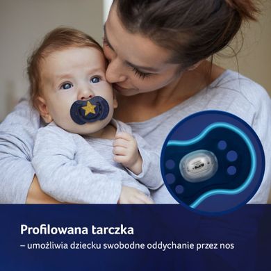 Lovi, Stardust Blue, silikonowy smoczek, dynamiczny, 6-18m, 2 szt