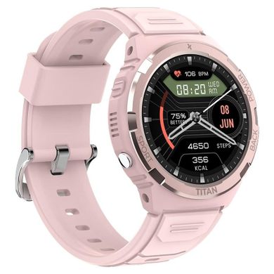 Maxcom, FW100 Titan Valkiria, smartwatch, różowy