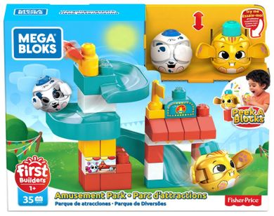 Mega Bloks, Klocki A kuku, Zjeżdżalnia i plac zabaw, zabawka dla maluchów