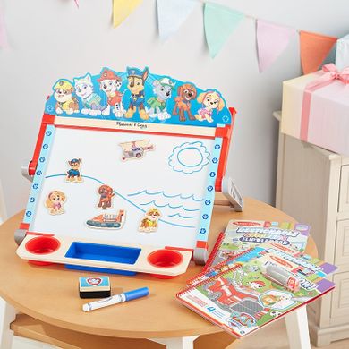 Melissa & Doug, Psi Patrol, Tabletop Art Center, dwustronna tablica edukacyjna