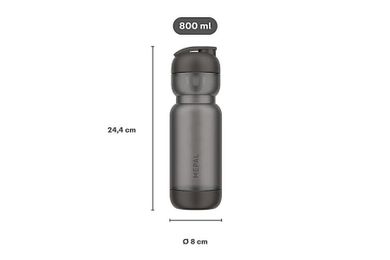 Mepal, Active, shaker sportowy, Ceramic White, 800 ml