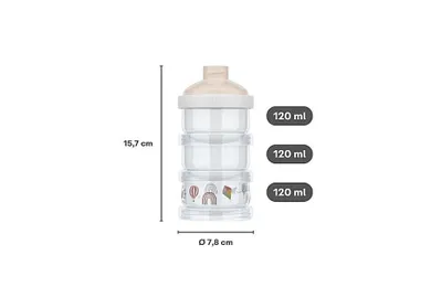 Mepal, Mio, pojemnik na mleko w proszku, 3-częściowy, Little Goose