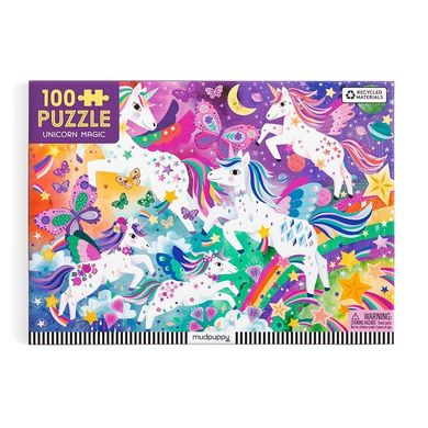 Mudpuppy, Magiczne jednorożce, puzzle, 100 elementów