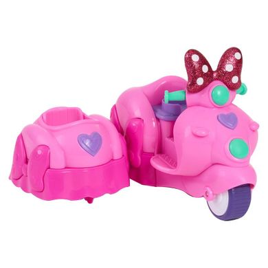Myszka Minnie, zestaw figurek ze skuterem, pojazd