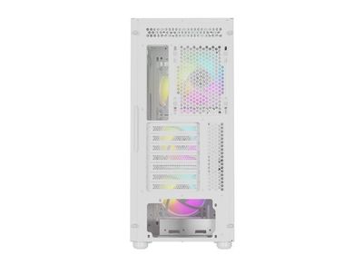 Natec, Genesis Diaxid 605 ARGB Midi Tower, obudowa komputerowa, USB-C, biała
