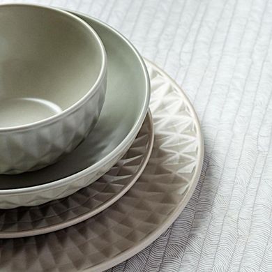 NAVA, talerz ceramiczny, obiadowy głęboki, Soho Classic, szary, 20 cm, 1 l