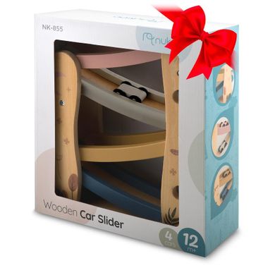 Nukido, drewniana zjeżdżalnia z samochodzikami