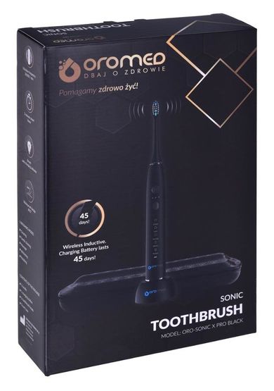 Oromed, Oro-Donic X Pro, soniczna szczoteczka do zębów, black