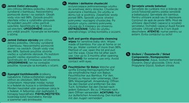 Petite&Mars, So Pure, bambusowe chusteczki nawilżane, biodegradowalne, 56 szt.