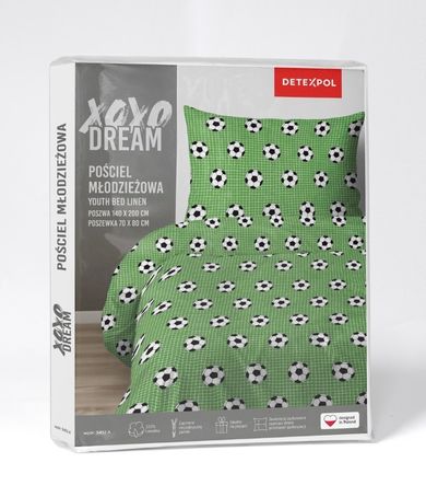 Piłka nożna, 2-częściowy komplet pościeli, 160-200 cm