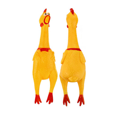 Piszcząca zabawka dla psa, kurczak, 16 cm