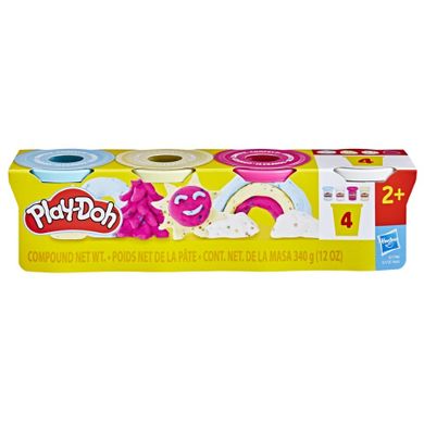 Play-Doh, Konfetti, 4 tuby, zestaw kreatywny