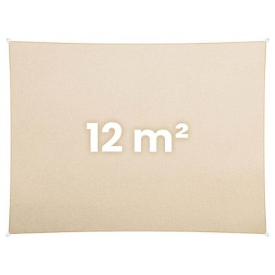 Plonos, żagiel przeciwsłoneczny prostokątny, beżowy, 3-4m