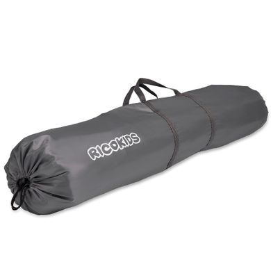 Ricokids, kojec składany, przenośny z siatki + torba, szary