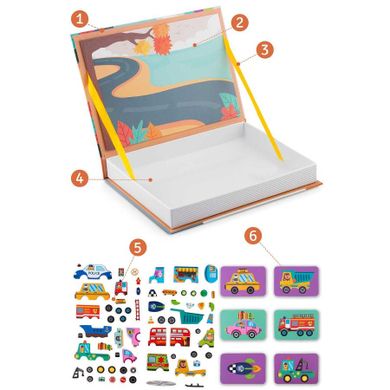 Ricokids, Pojazdy, układanka magnetyczna, puzzle