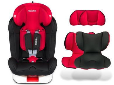 Ricokids, Spinway Pro, fotelik samochodowy, isofix, 0-36 kg, czerwony