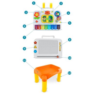 Ricokids, stolik edukacyjny i interaktywny 3w1