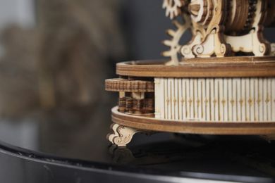 Robotime, Świecący Globus, drewniane puzzle 3D, 180 elementów