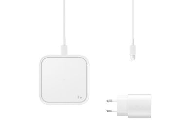 Samsung Flat Induction Pad, Quick Charge 15w, mains Charger Not Included White