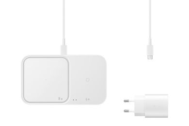 Samsung Wireless Charger Duo, without Travel Adapter, White