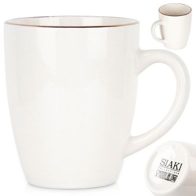 Siaki Collection, kubek, porcelanowy, biały, 200 ml