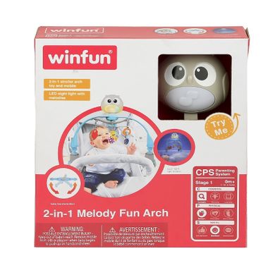 Smily Play, karuzela z lampką, zabawka podróżna, sowa