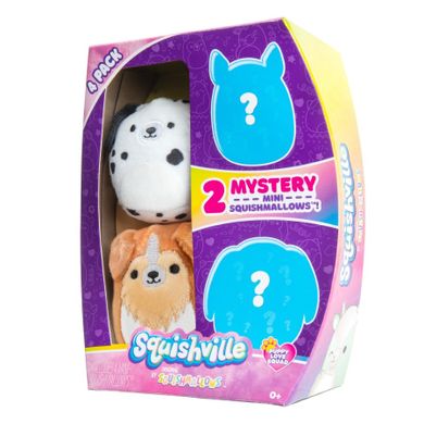 Squishmallows, Squsihville, Puppy Love Squad, mini maskotki, 4 szt.