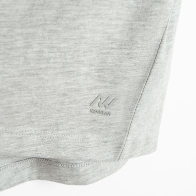 Szara koszulka basic z bawełny czesanej NOWEAR