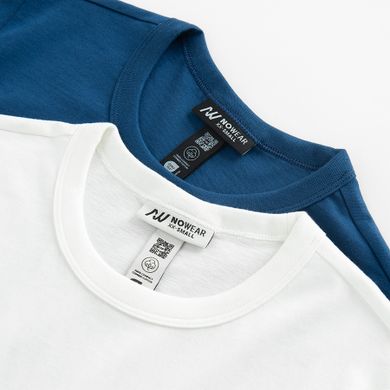T-shirt z bawełny czesanej 2-pack NOWEAR