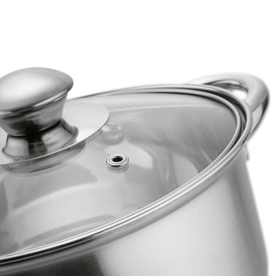 Tadar, garnek stalowy z pokrywką 18 cm, 2.6l, Cori