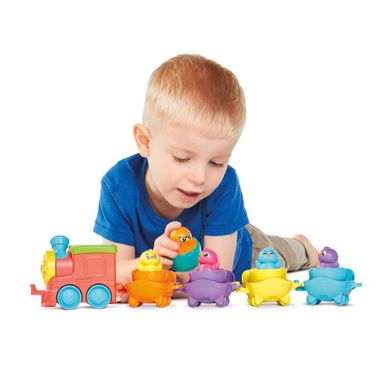 Tomy, Toomies, pociąg z jajeczkami 2w1, zabawka interaktywna