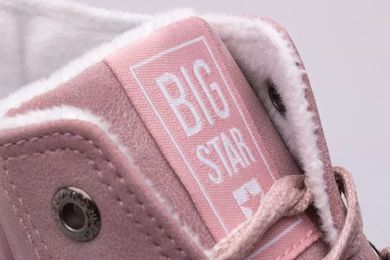 Trampki damskie, ocieplane, różowe, Big Star Shoes Big Top