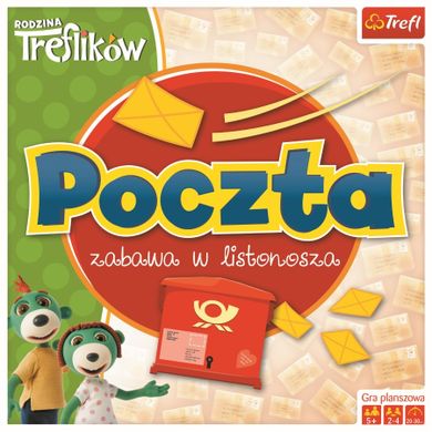 Trefl, Rodzina Treflików, Poczta. Zabawa w listonosza, gra planszowa