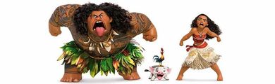 Vaiana, Maui, lalki, zestaw, 2 szt.