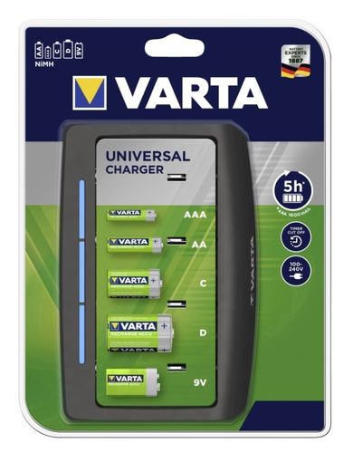 VARTA, ładowarka do akumulatorków, AA/AAA/C/D/9V