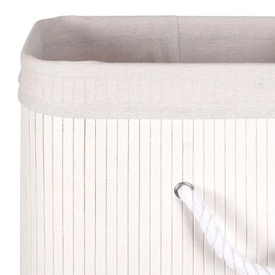 Vilde, kosz na pranie, składany biały, 70l