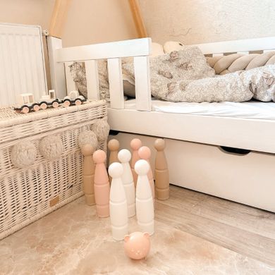 Wader, Różana Wata Cukrowa, zestaw do gry w kręgle, 11 elementów