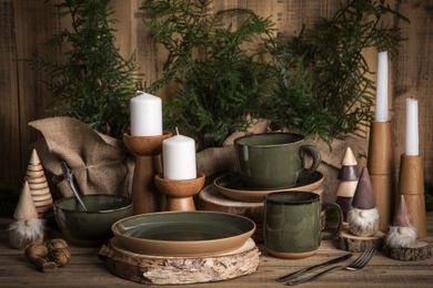 Altom Design, Reactive Forest, talerz ceramiczny, deserowy, 20 cm